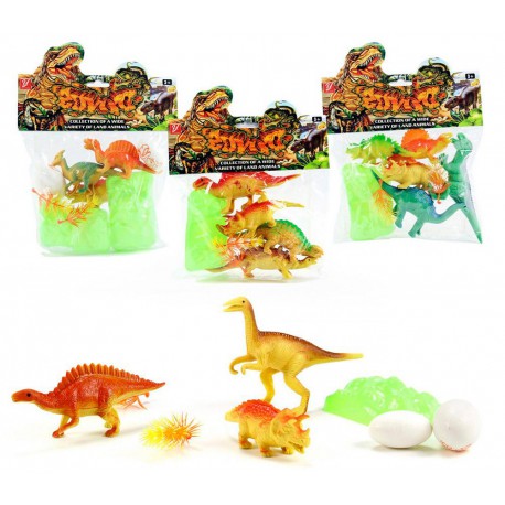 Bolsa con 3 o 5 dinosaurios